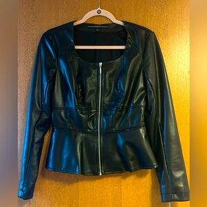 Guess stretch soft leather jacket.